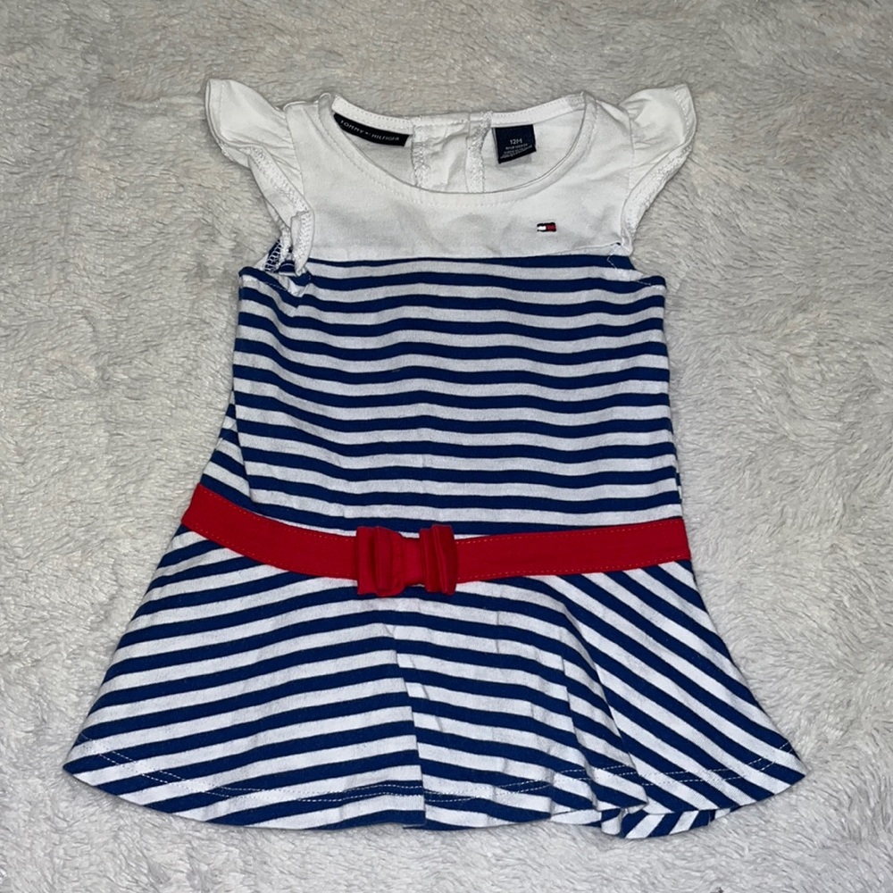 Tommy Hilfiger striped dress 12 months